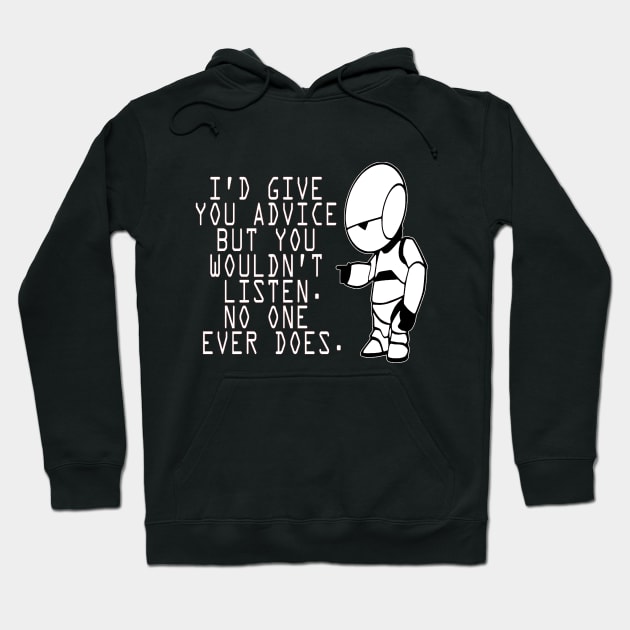 Marvin Advice - Hitchhikers Guide to the Galaxy Hoodie by OtakuPapercraft